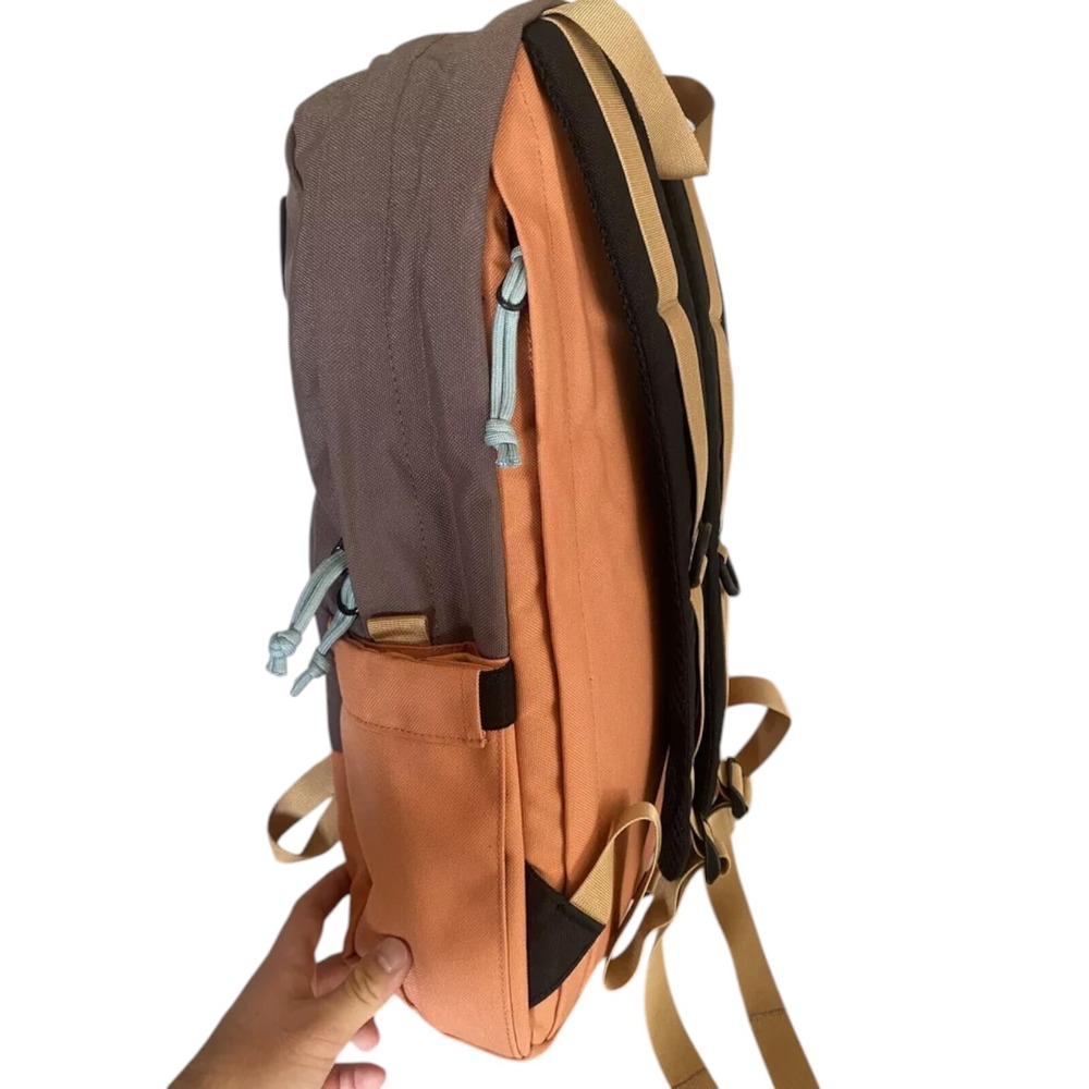 Topo Designs Daypack Classic 20L, Coral/Peppercorn – Water-Resistant Backpack - Picture 5 of 6